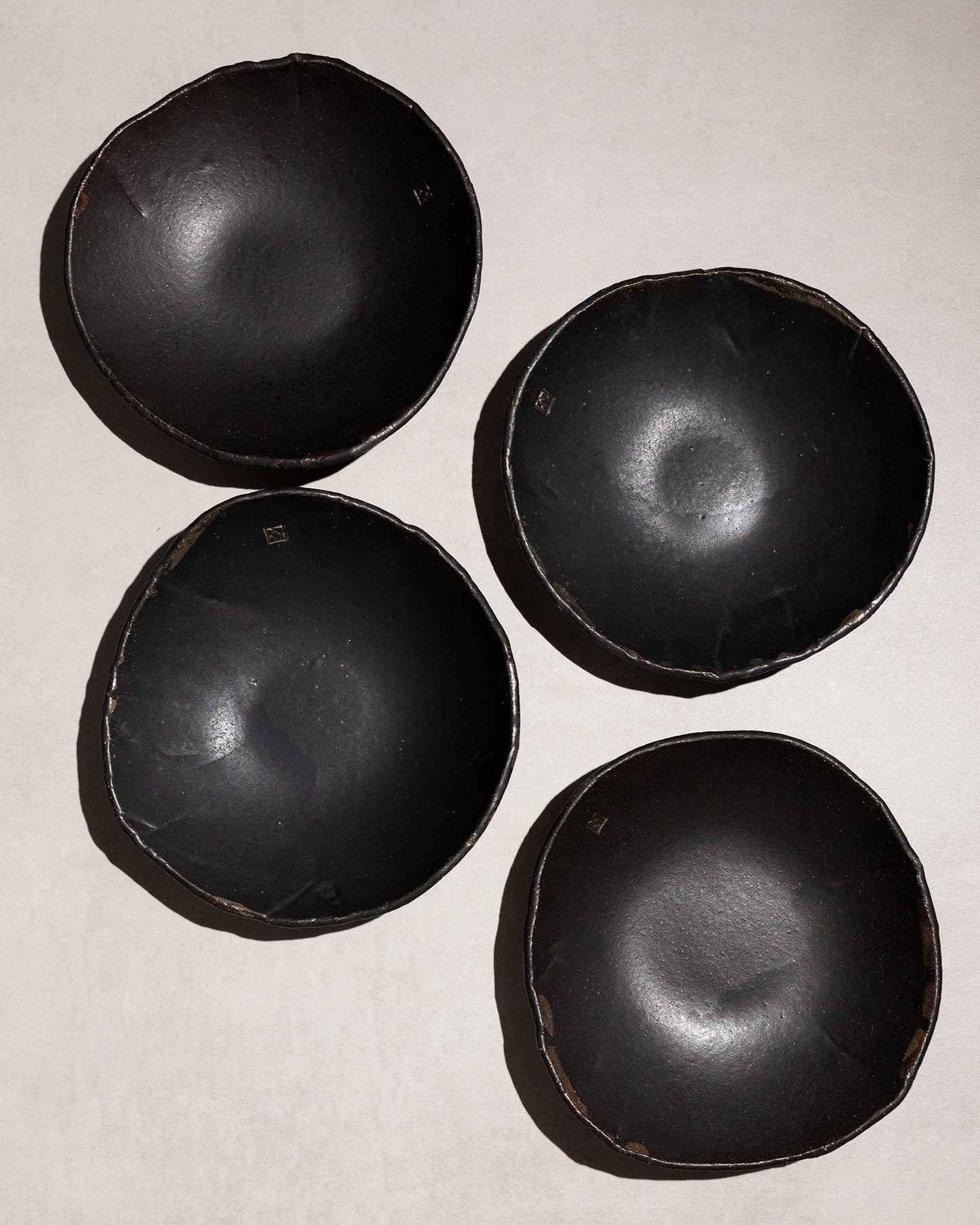 Teller tief "L" schwarz - 4er Set